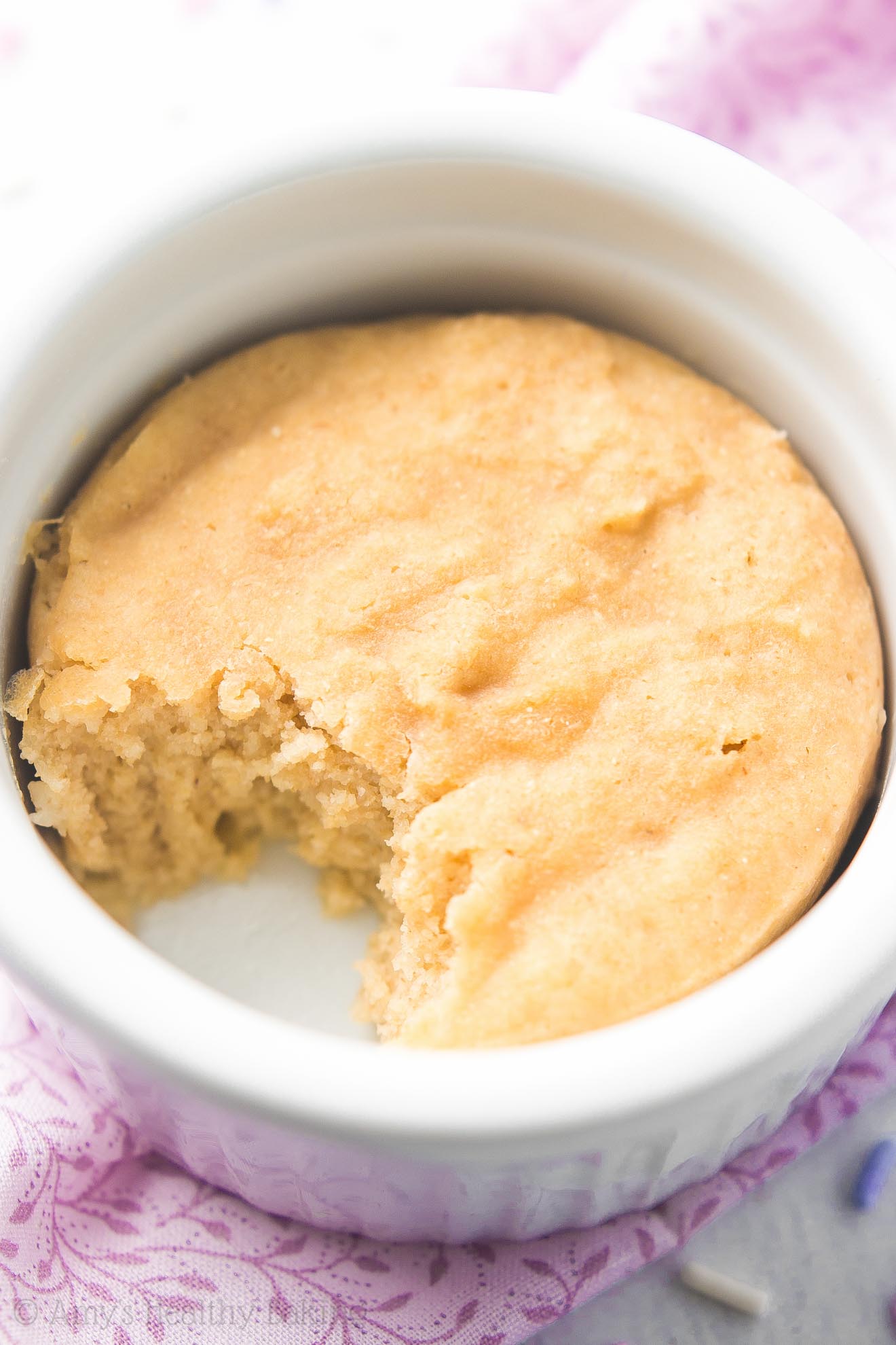 easy vanilla mug cake no milk