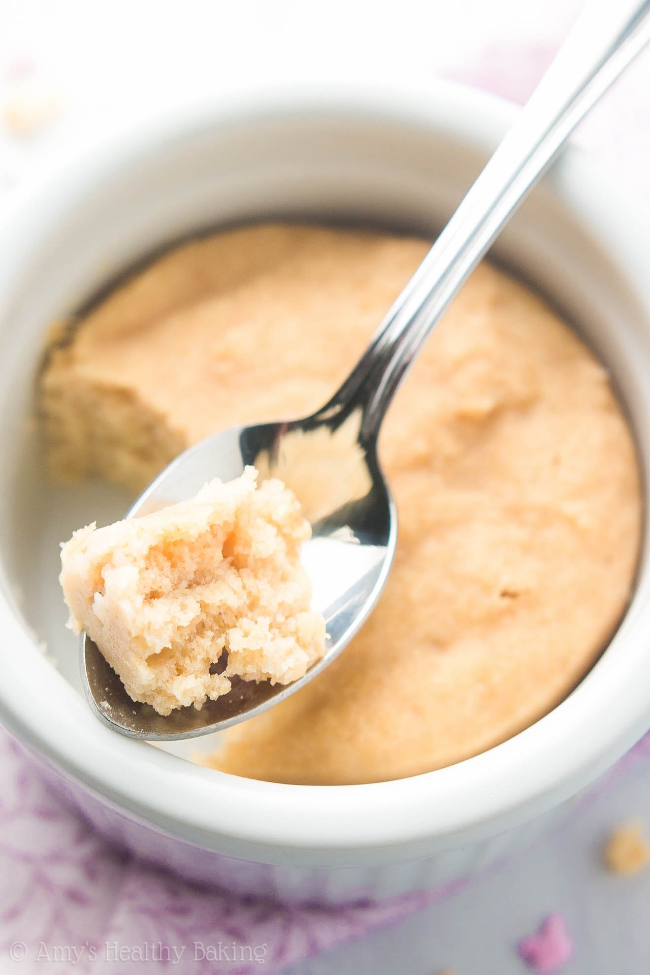 Skinny Single-Serving Vanilla Mug Cake {Recipe Video ...