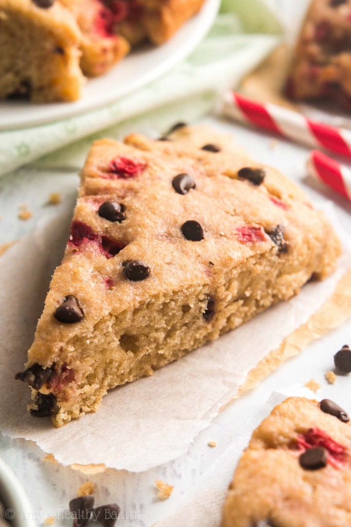 Strawberry Chocolate Chip Scones {Recipe Video!} Amy's Healthy Baking