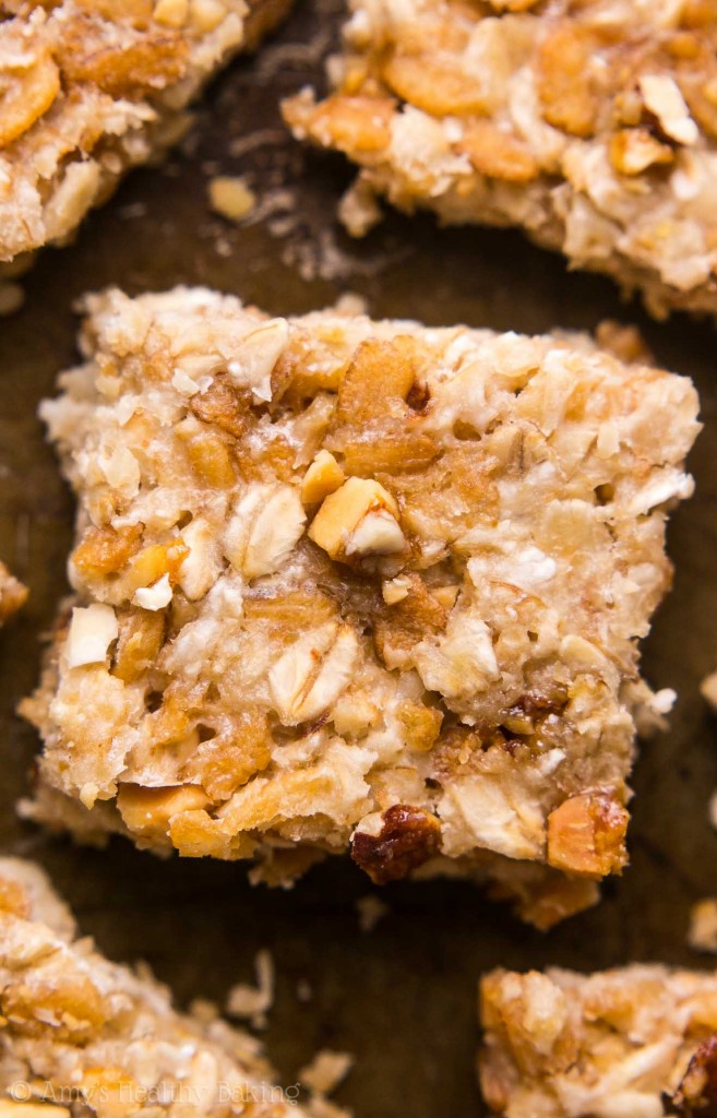 Healthy Banana Nut Granola Bar Bites Amy's Healthy Baking