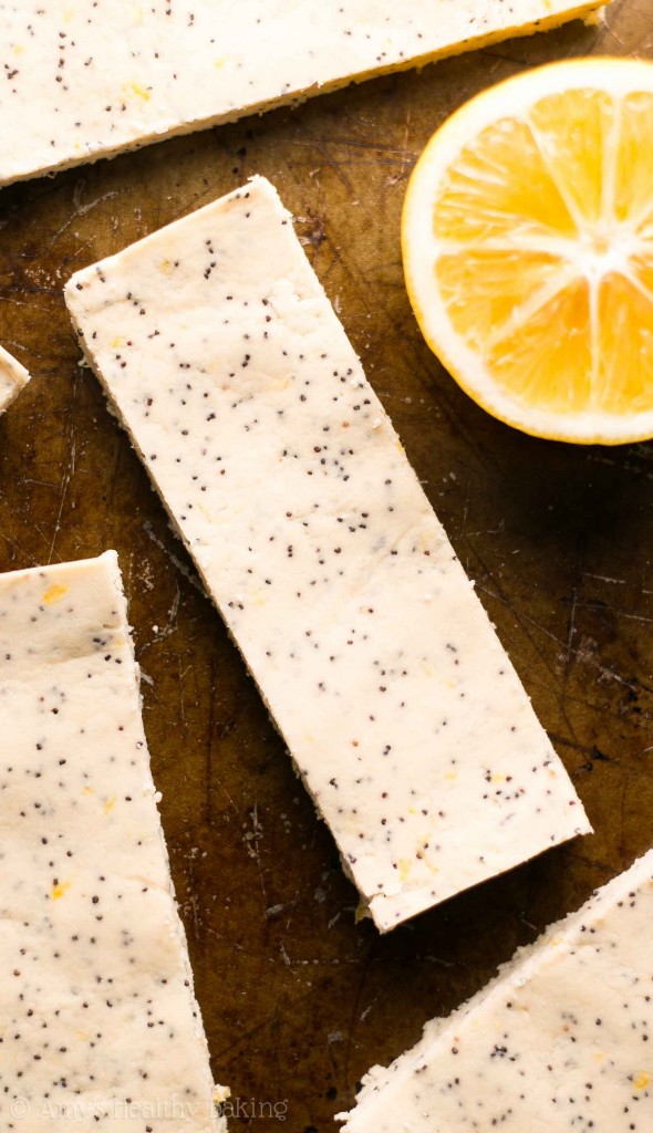 Lemon Poppy Seed Protein Bars Amy's Healthy Baking