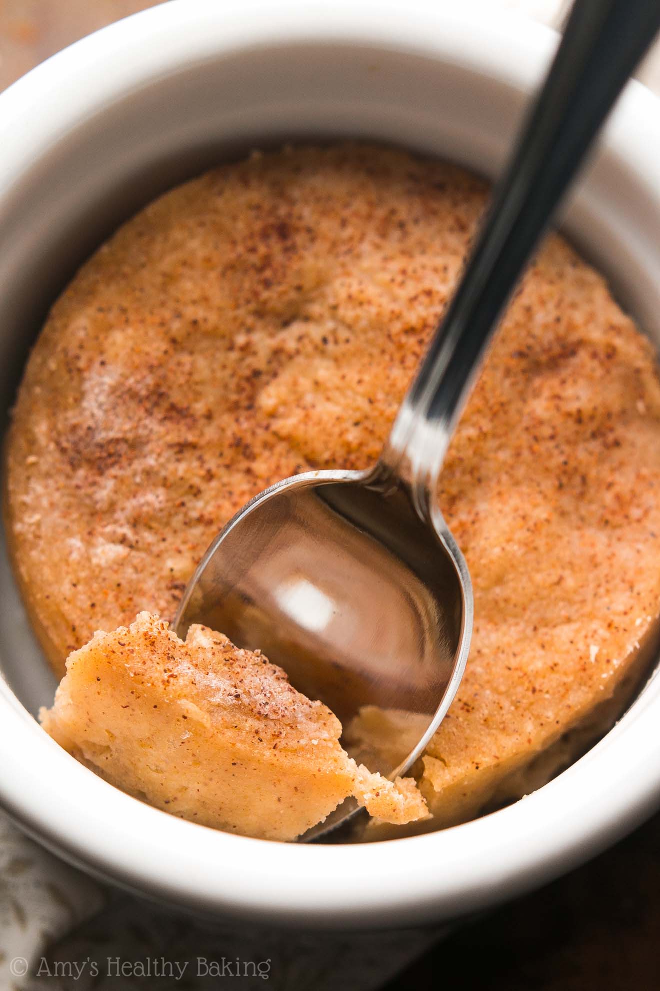 Skinny SingleServing Snickerdoodle Mug Cake Amy's Healthy Baking