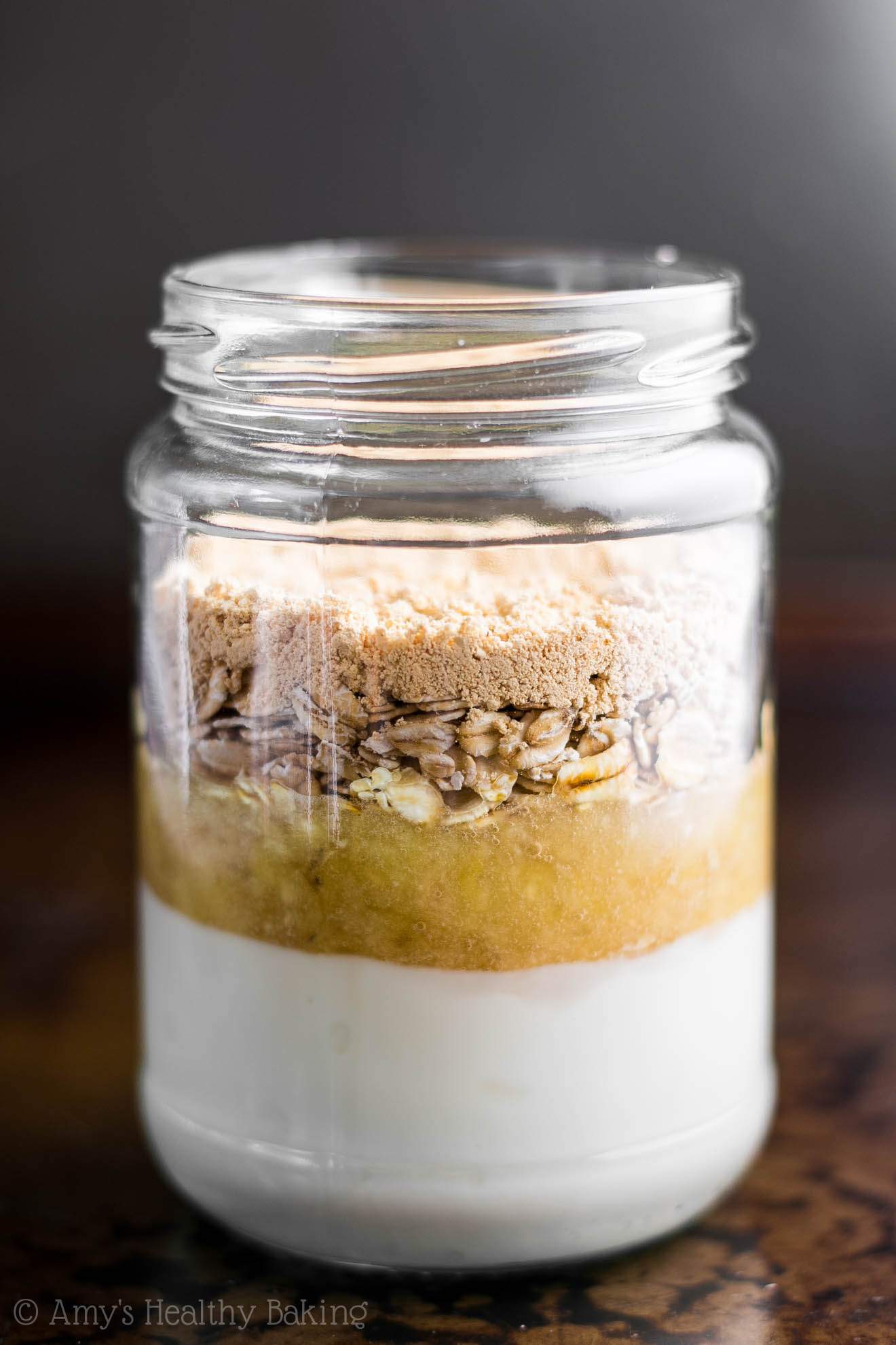 Peanut Butter Banana Protein Overnight Oats Amy S Healthy Baking