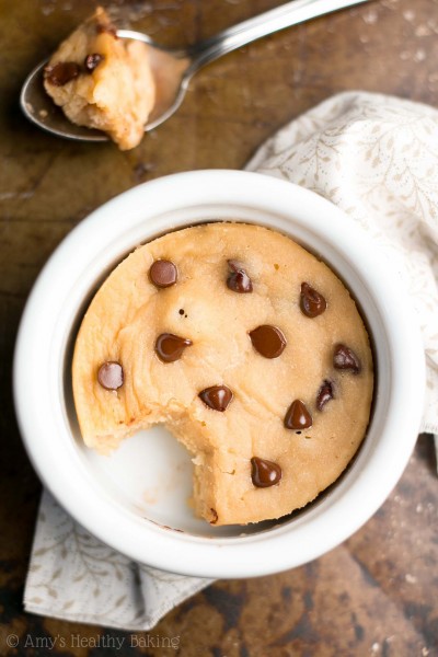 Healthy Chocolate Chip Mug Cake