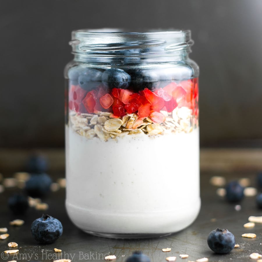 Mixed Berry Protein Overnight Oats-image