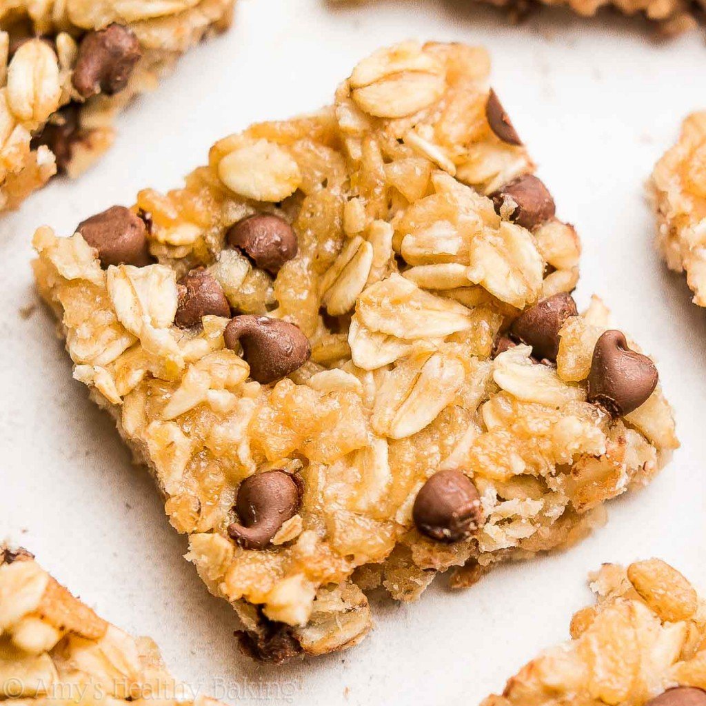 Healthy Chocolate Chip Granola Bar Bites (With Video!) Amy's Healthy