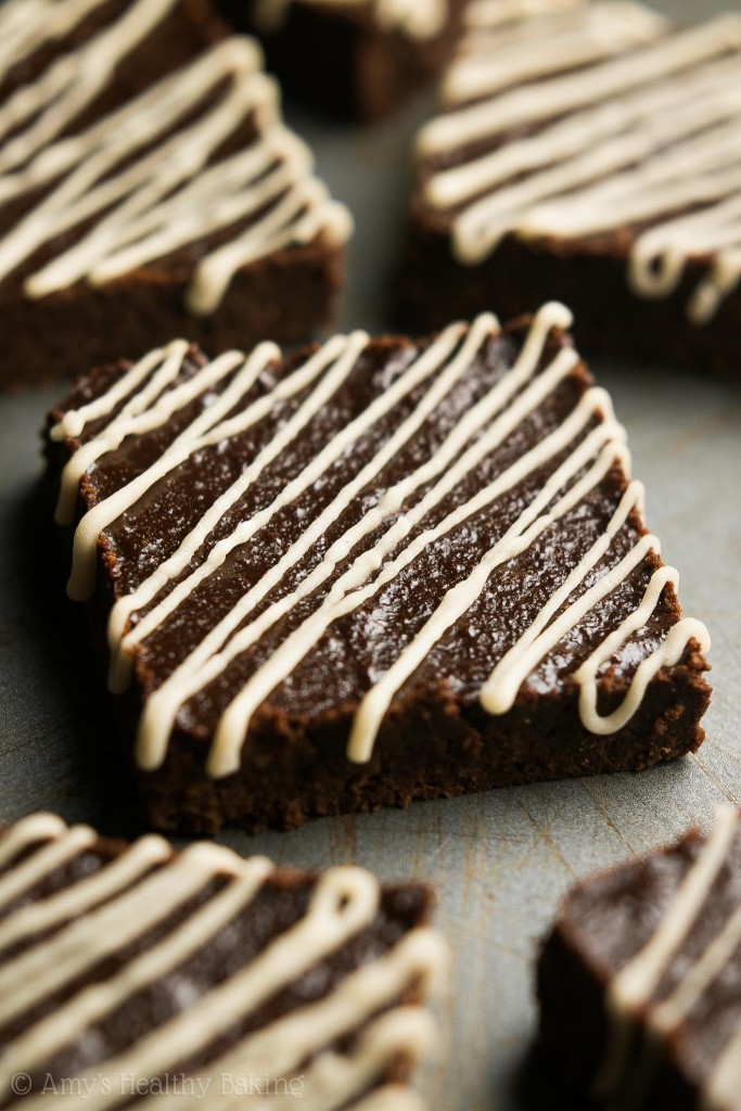 Fudgy Mocha Brownies with Coffee Drizzle Amy's Healthy Baking