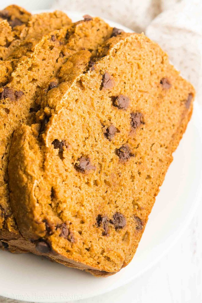 Greek Yogurt Pumpkin Chocolate Chip Pound Cake Amy's Healthy Baking