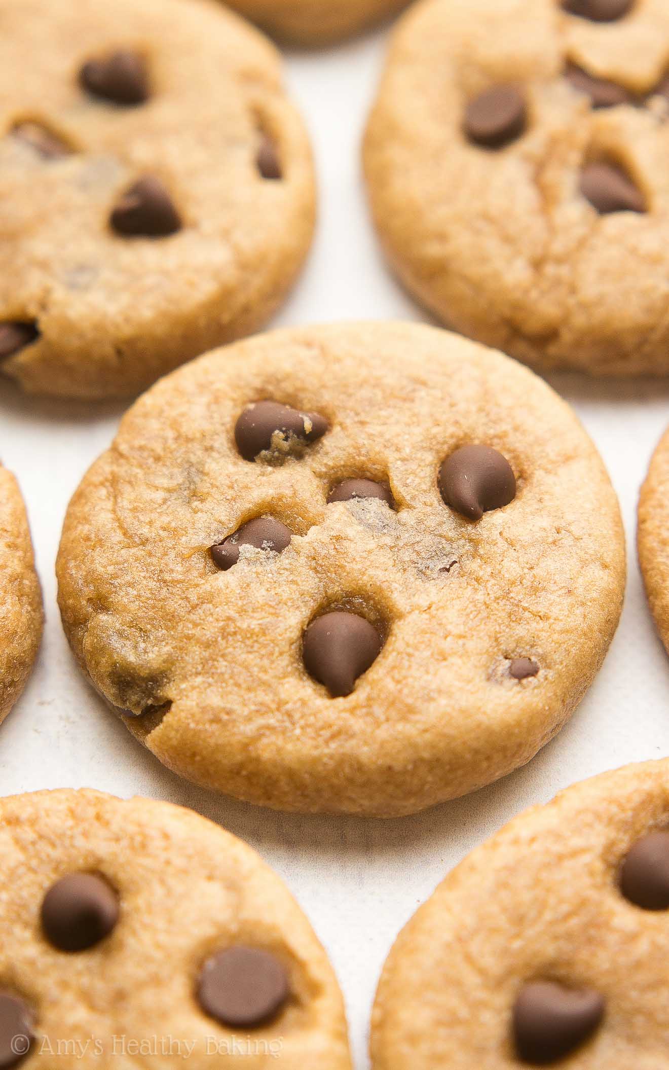 Mini Chocolate Chip Peanut Butter Cookies | Amy's Healthy Baking