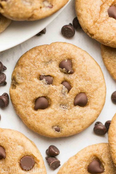 Mini Chocolate Chip Peanut Butter Cookies