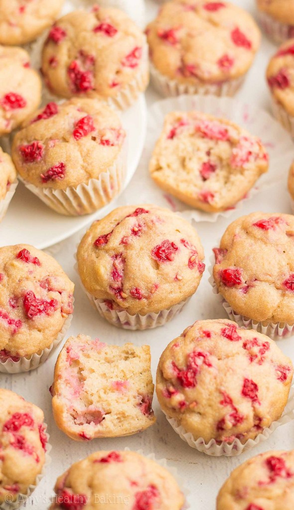 Raspberry Almond Mini Muffins Amy's Healthy Baking