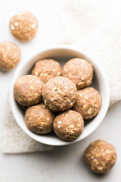 Healthy Snickerdoodle Energy Bites