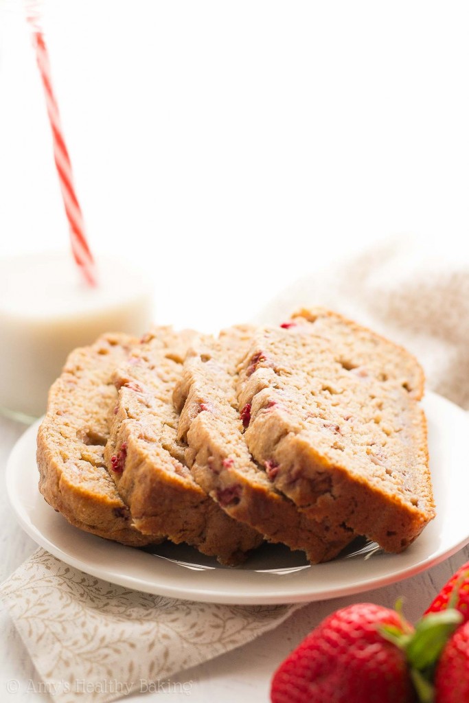 Healthy Strawberry Banana Bread Amy's Healthy Baking