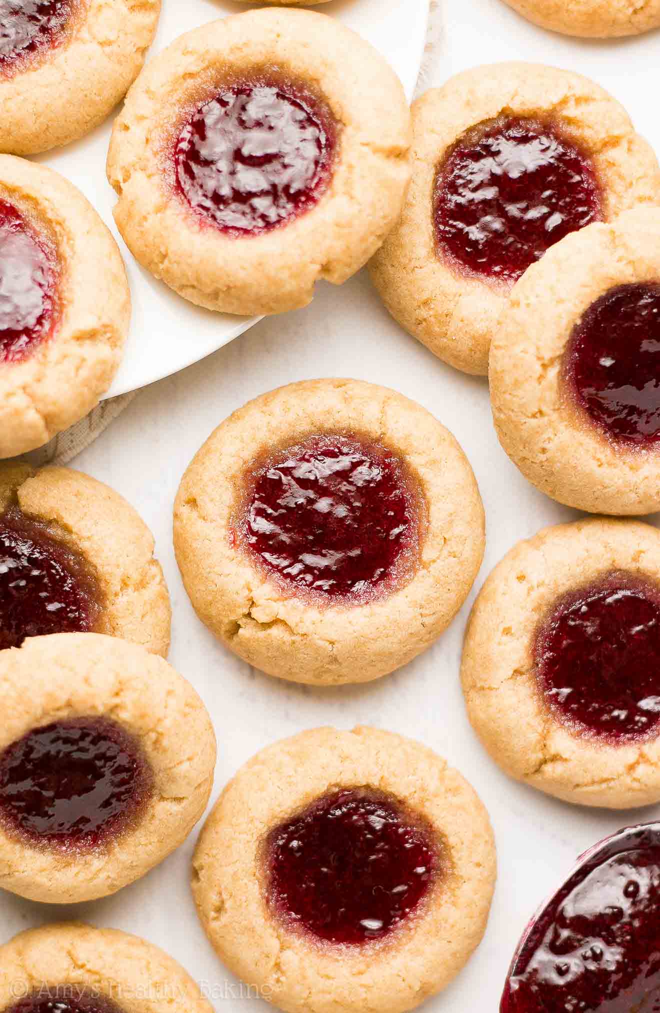 Healthy Thumbprint Cookies {With a StepByStep Recipe Video!}  Amys Healthy Baking