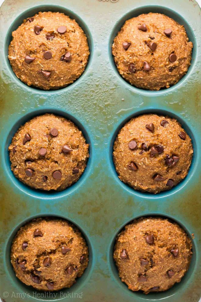 Healthy “Almond Joy” Bran Muffins (Coconut, Almond & Chocolate Chip