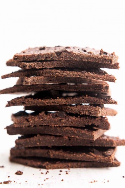 Healthy Chocolate Chunk Brownie Thins