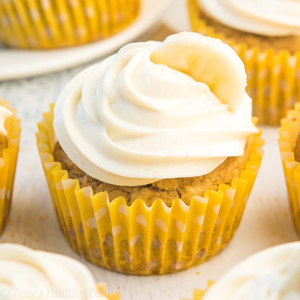 Healthy Banana Cupcakes Cream Cheese Frosting Amy s Healthy Baking Healthy Banana Cupcakes Cream Cheese Frosting Amy s Healthy Baking