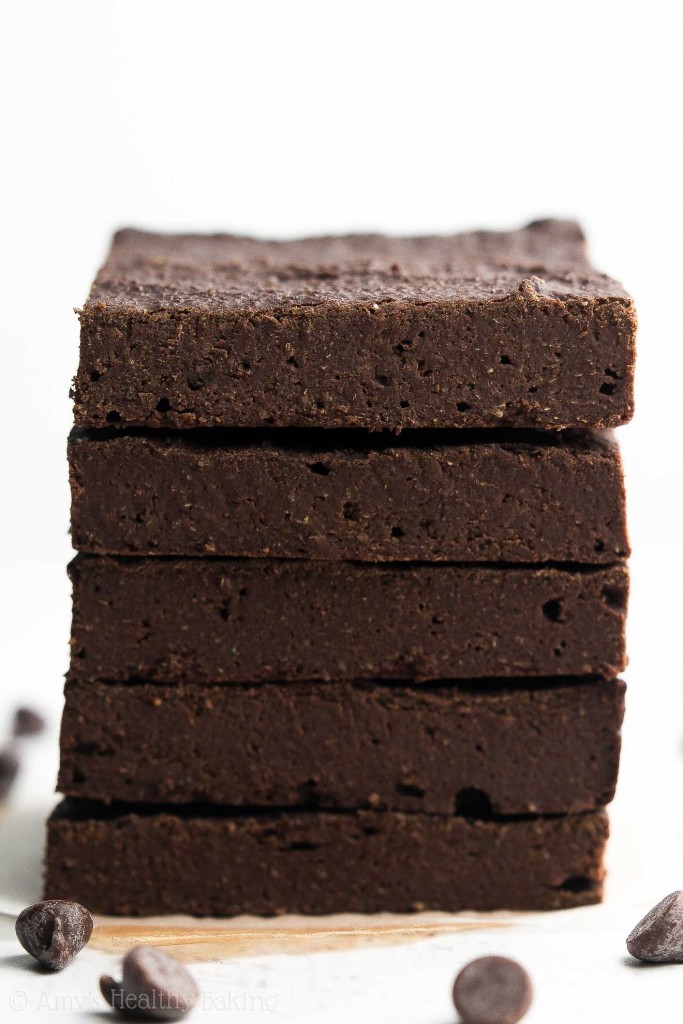 Healthy SugarFree Fudgy Dark Chocolate Brownies Amy's Healthy Baking