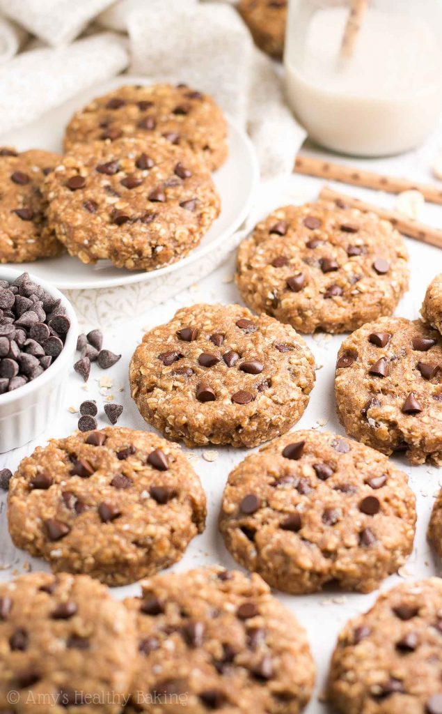 Healthy Chocolate Chip Peanut Butter Oatmeal Breakfast Cookies Amy's