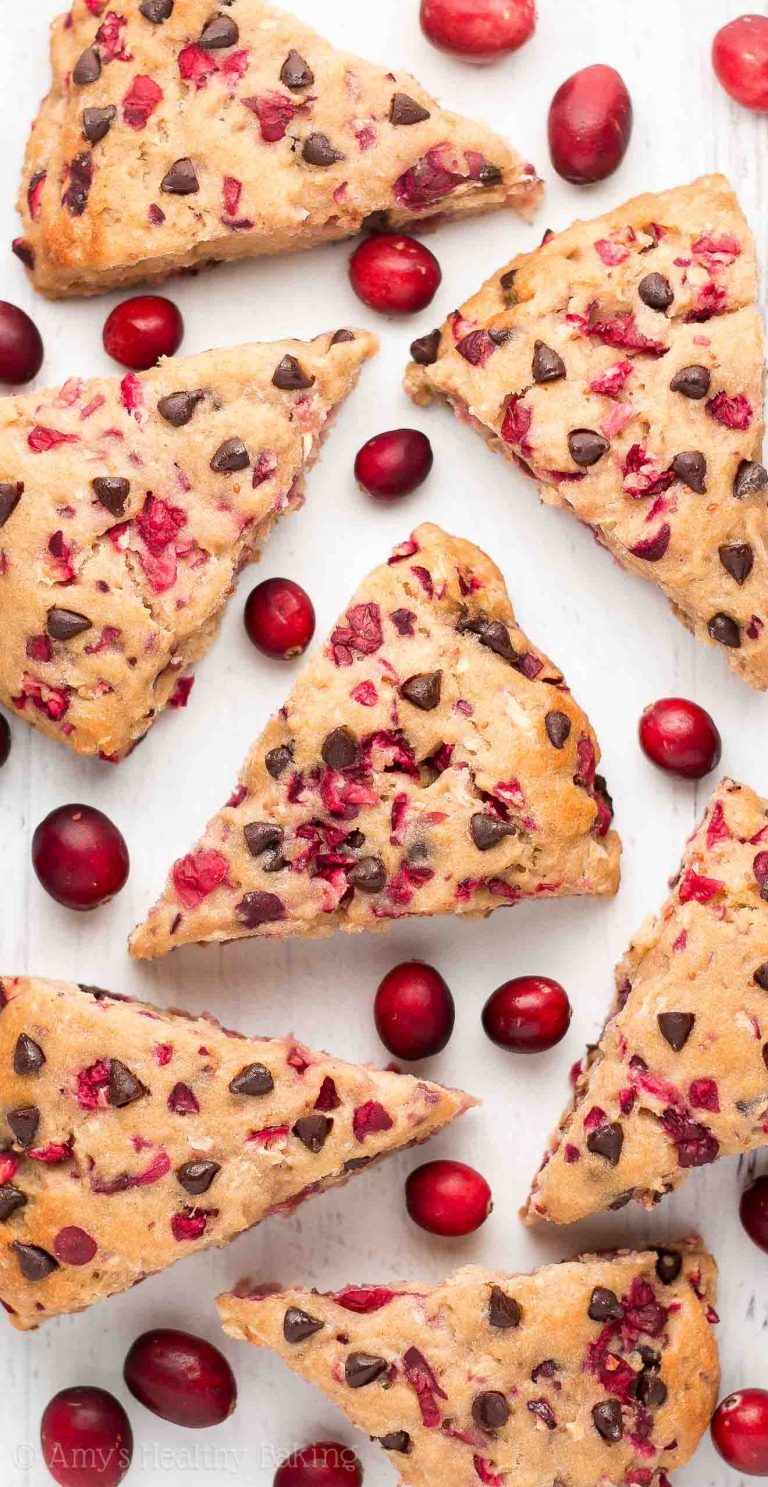 Healthy Cranberry Chocolate Chip Scones Amy's Healthy Baking