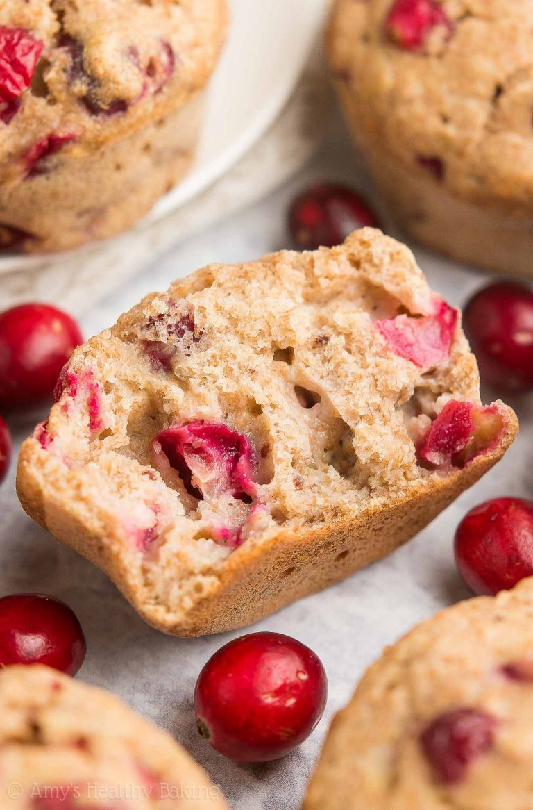 Healthy Cranberry Banana Muffins Amy's Healthy Baking