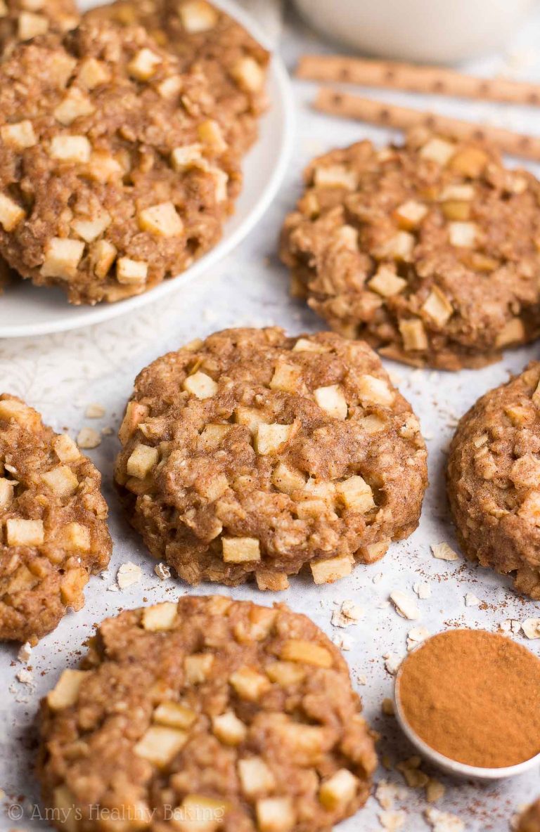 Healthy Apple Pie Oatmeal Breakfast Cookies Amy's Healthy Baking