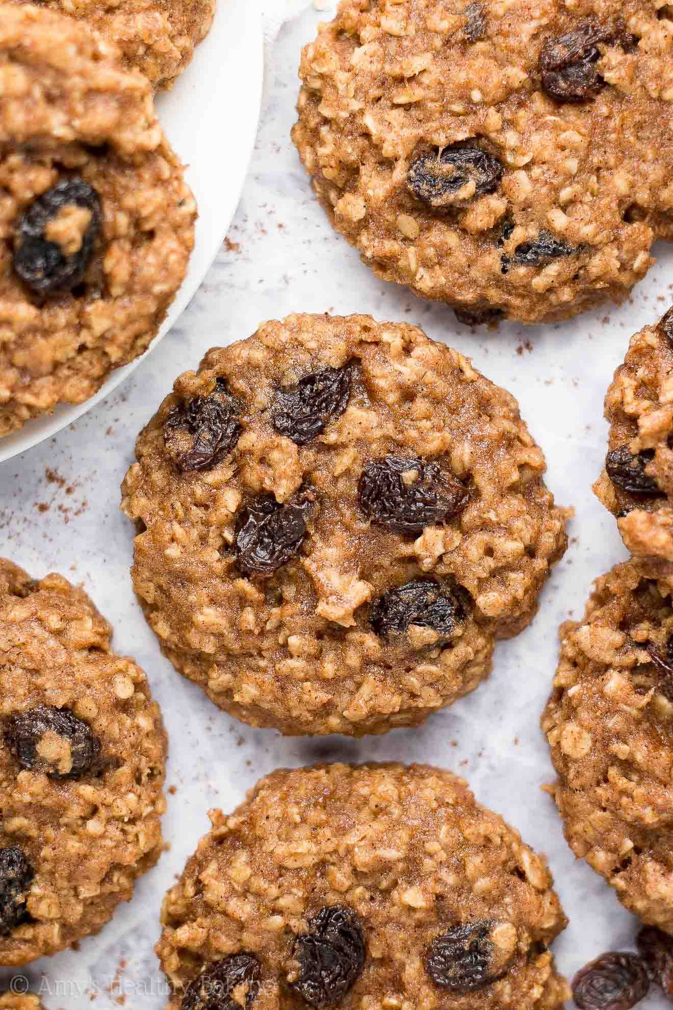 Healthy Banana Oatmeal Raisin Cookies | Amy's Healthy Baking