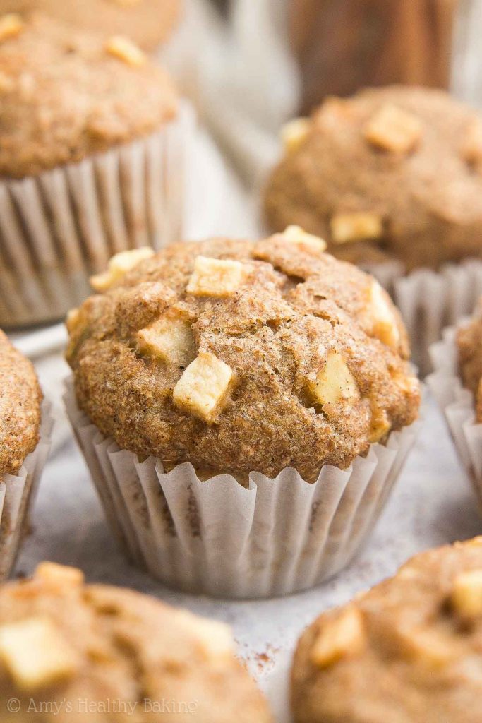 Healthy Cinnamon Apple Mini Muffins Amy's Healthy Baking