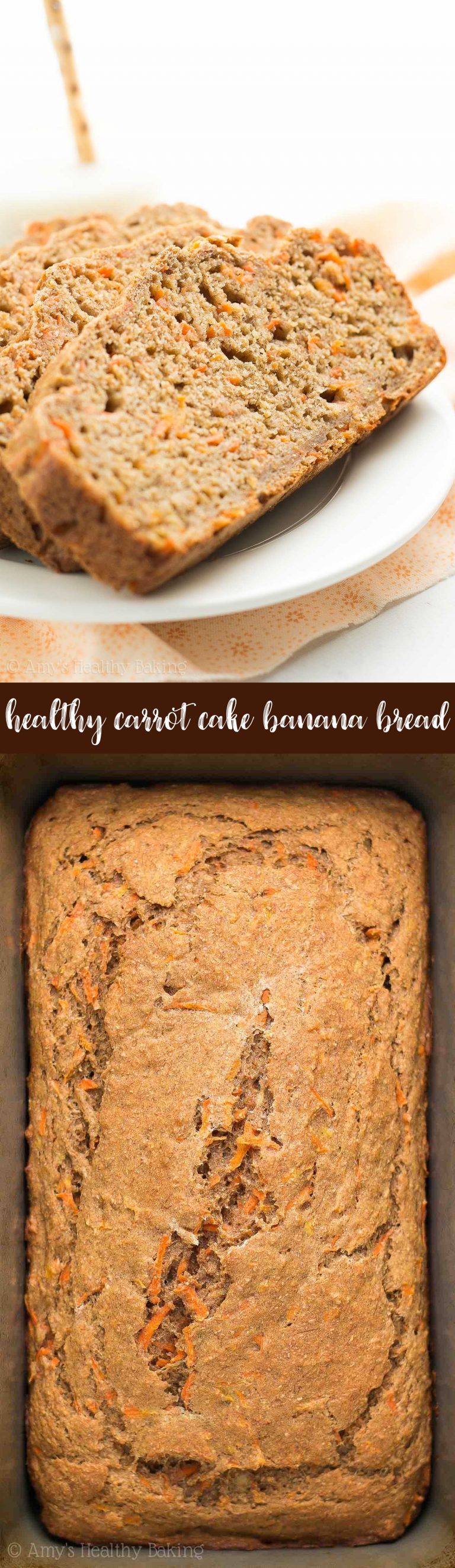Healthy Carrot Cake Banana Bread Amy's Healthy Baking