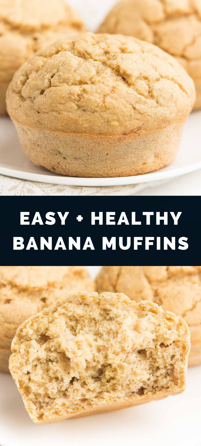 Healthy Banana Muffins (Small Batch) Amy's Healthy Baking