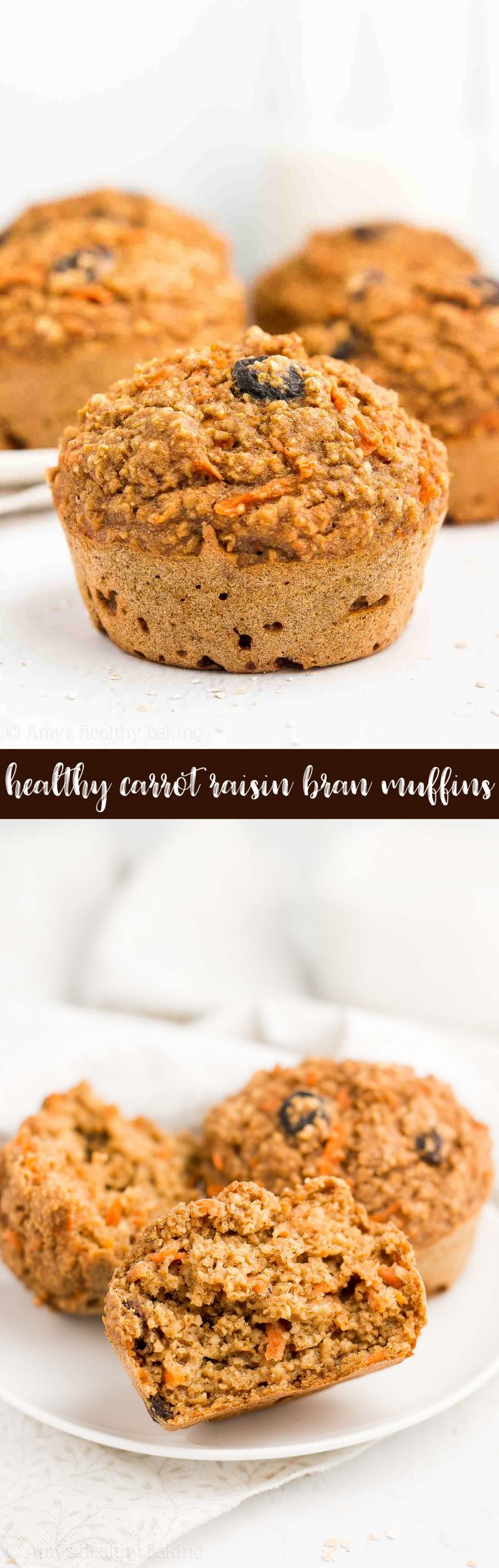 Healthy Carrot Raisin Bran Muffins Amy's Healthy Baking