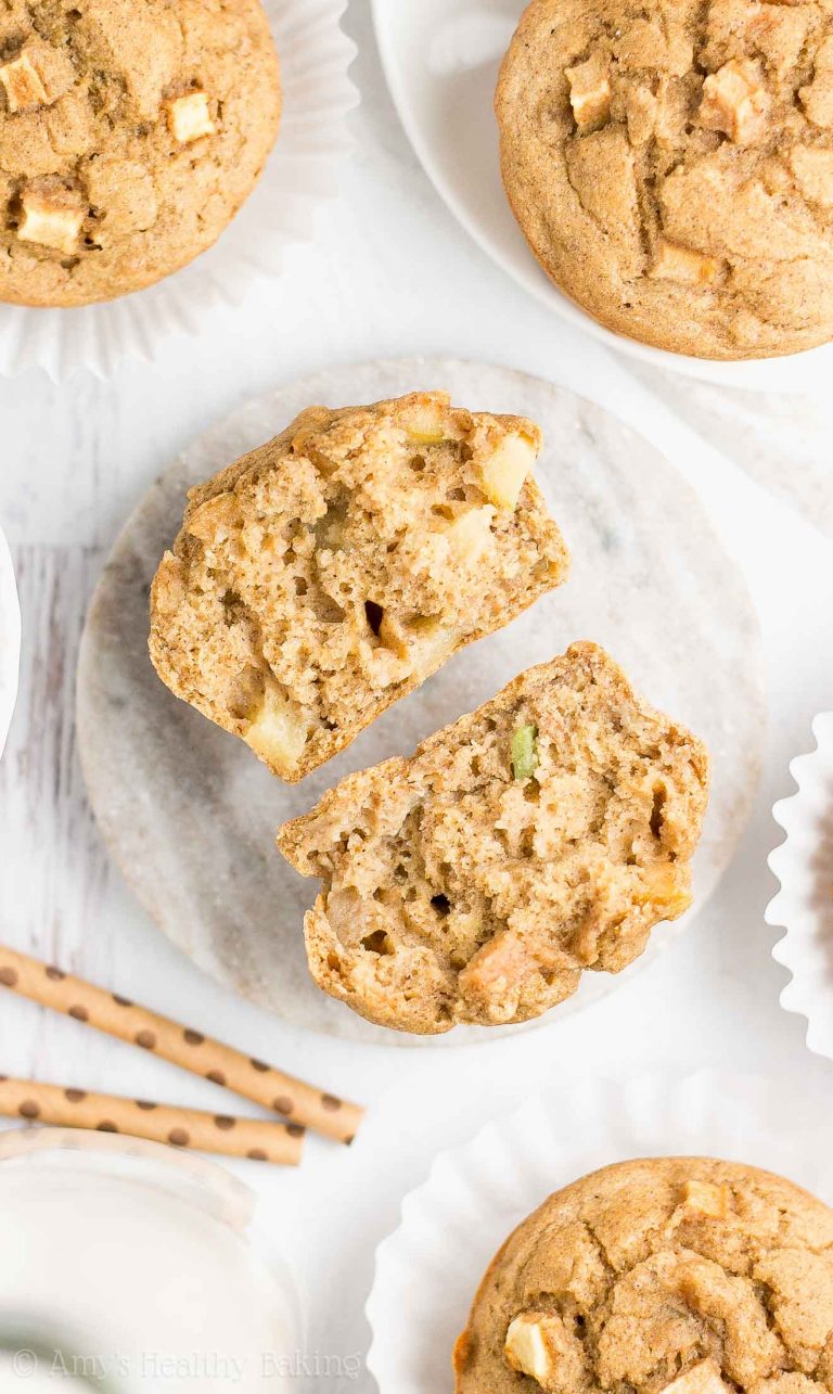 Healthy Apple Banana Muffins Amy's Healthy Baking