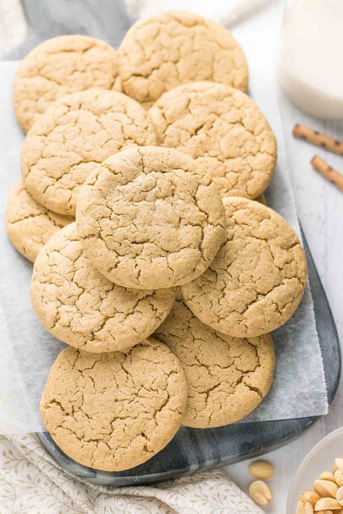 Healthy Practically Flourless Peanut Butter Cookies Amy's Healthy Baking