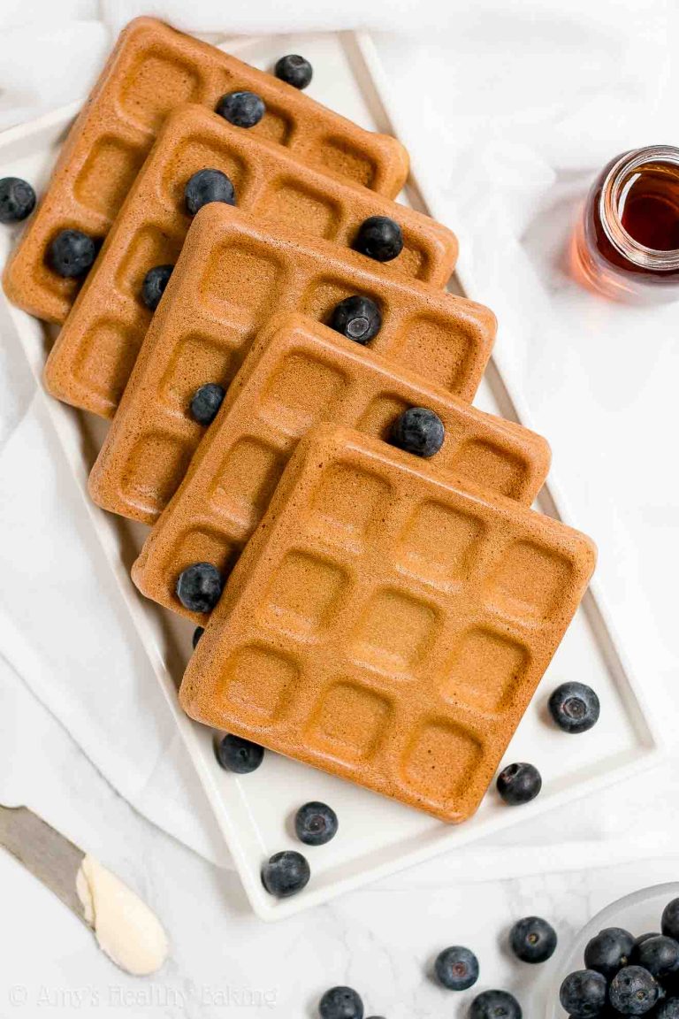 The Ultimate Healthy Buttermilk Waffles (Baked or Waffle Iron!) Amy's