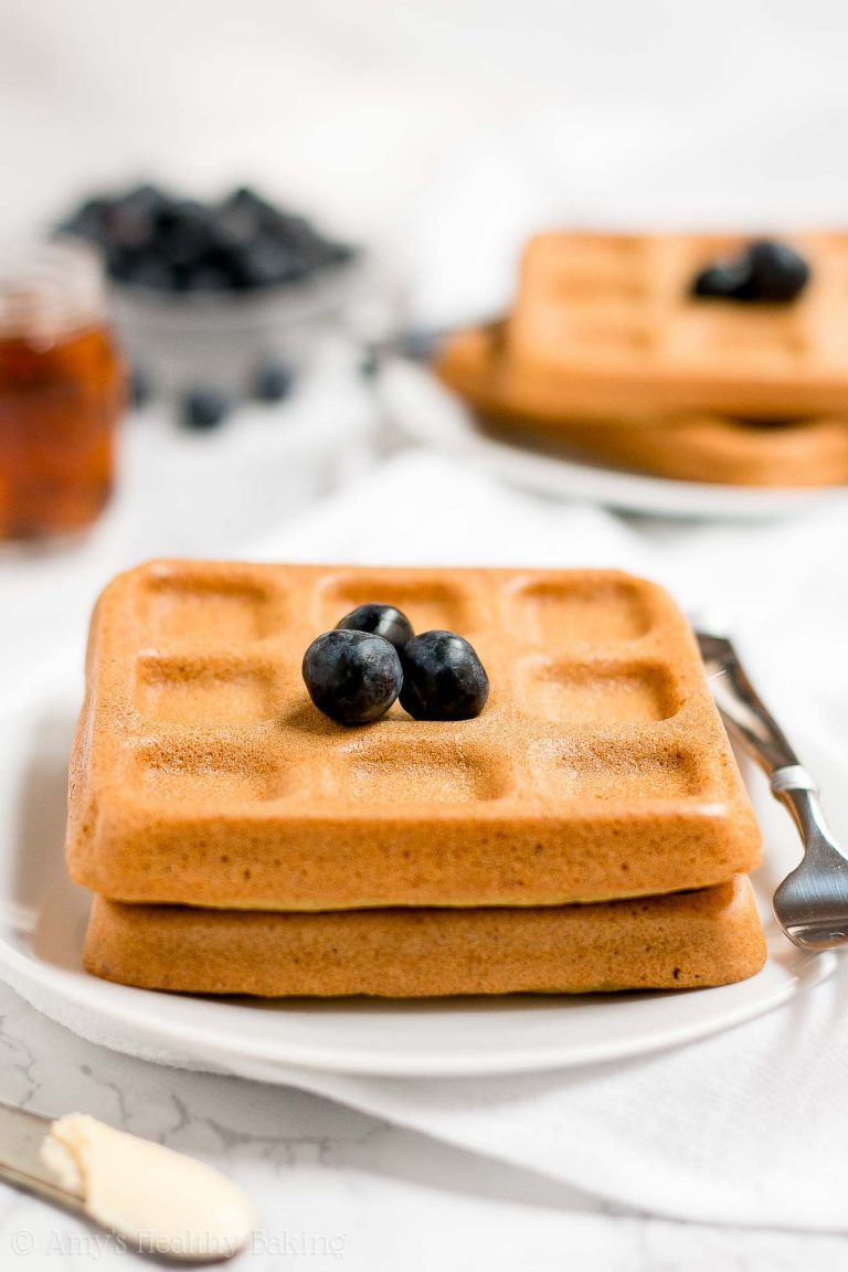 The Ultimate Healthy Buttermilk Waffles (Baked or Waffle Iron!) Amy's