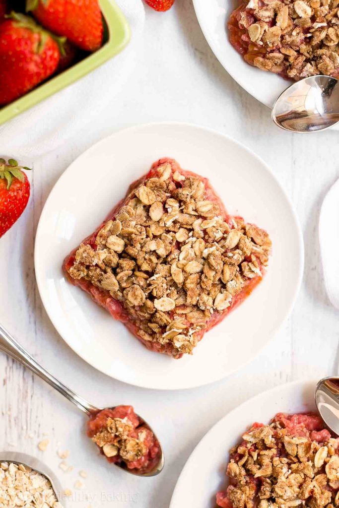 Healthy Strawberry Rhubarb Crisp Amy's Healthy Baking