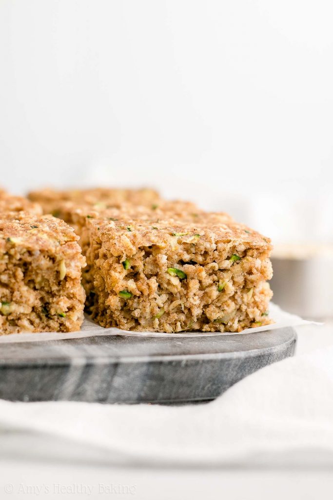Healthy Zucchini Oatmeal Snack Cake Amy's Healthy Baking