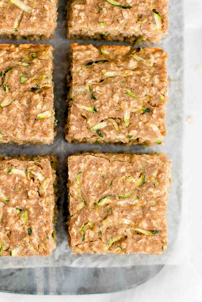 Healthy Zucchini Oatmeal Snack Cake Amy's Healthy Baking