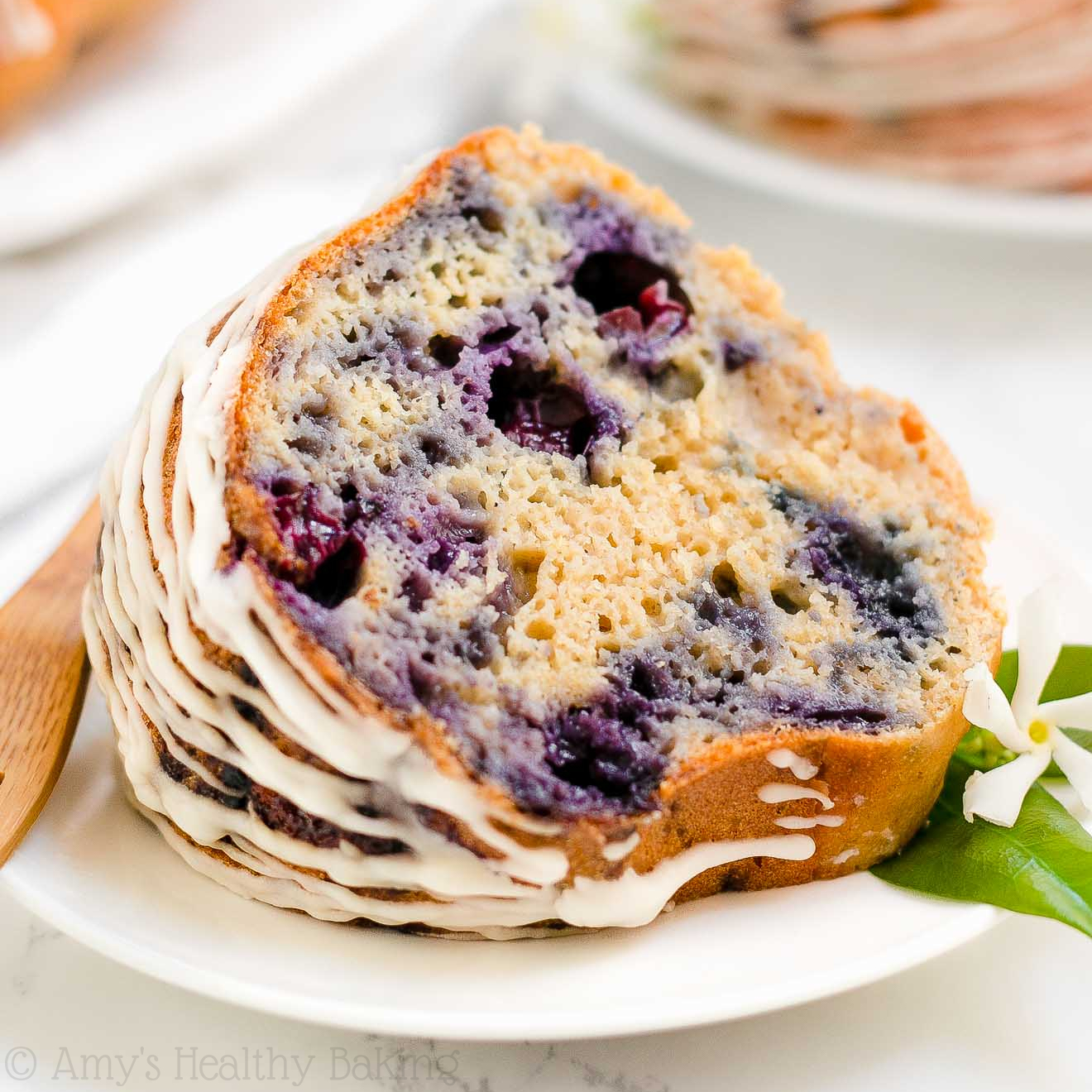 Healthy Blueberry Almond Bundt Cake Amy's Healthy Baking