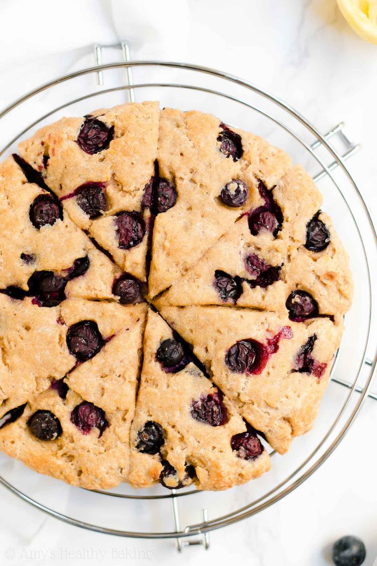 Healthy Lemon Blueberry Scones Amy's Healthy Baking