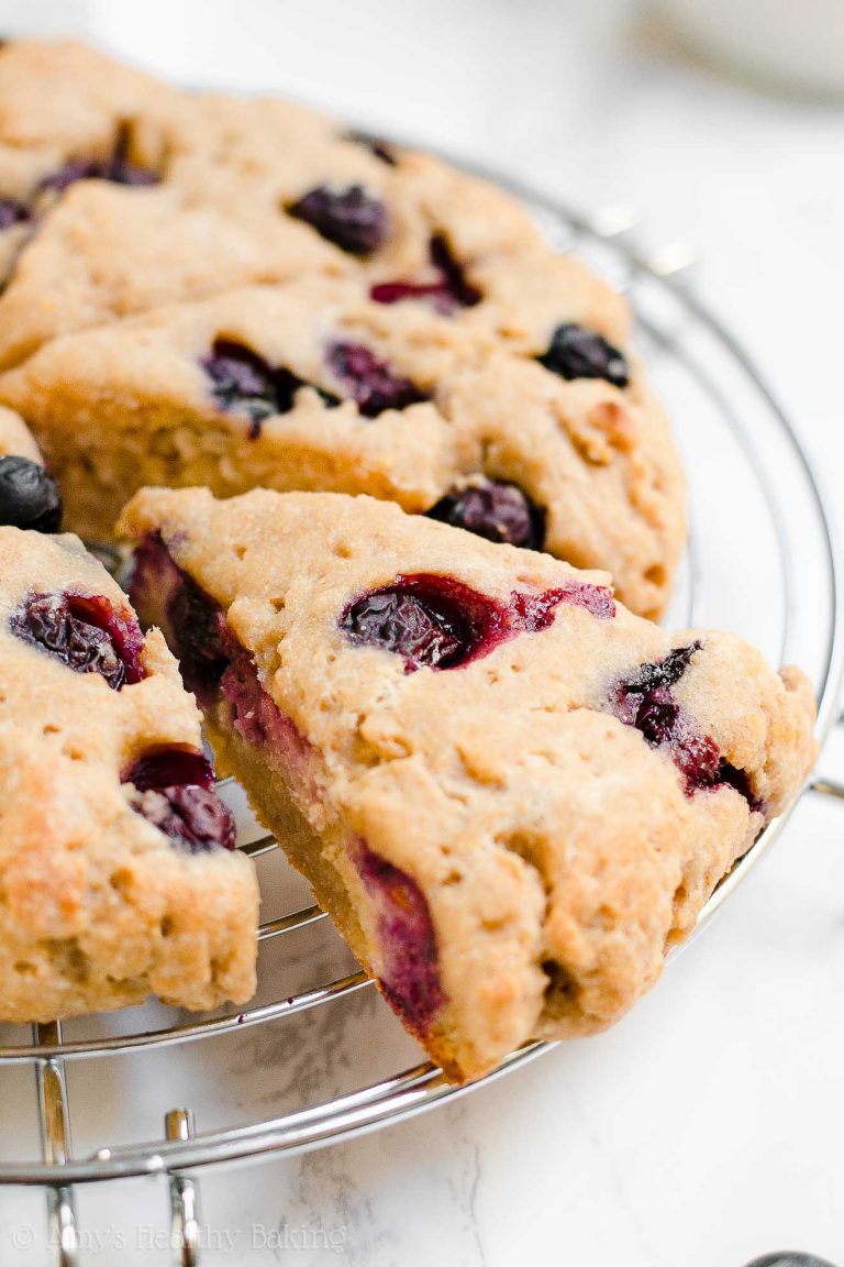 Healthy Lemon Blueberry Scones Amy's Healthy Baking