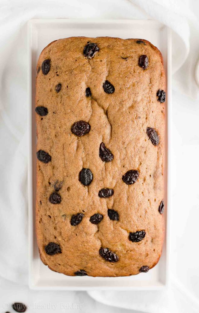 Healthy Cinnamon Raisin Banana Bread Amy's Healthy Baking