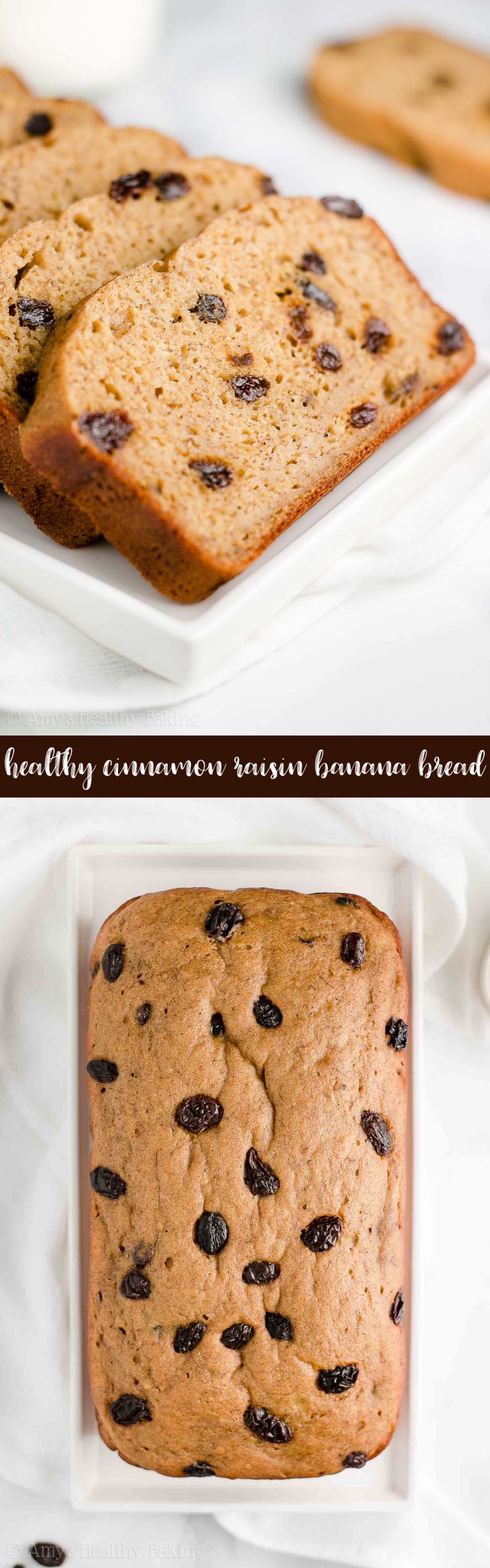 Healthy Cinnamon Raisin Banana Bread Amy's Healthy Baking