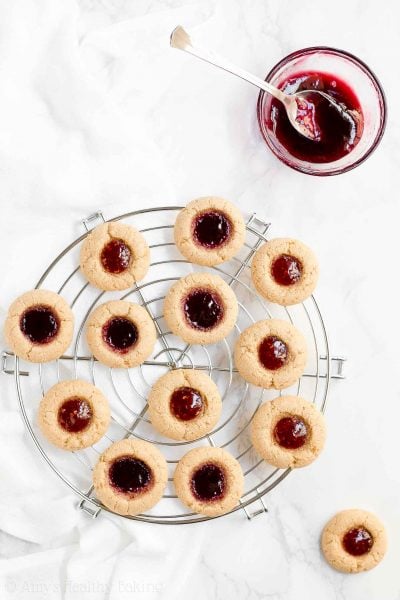 Healthy Thumbprint Cookies