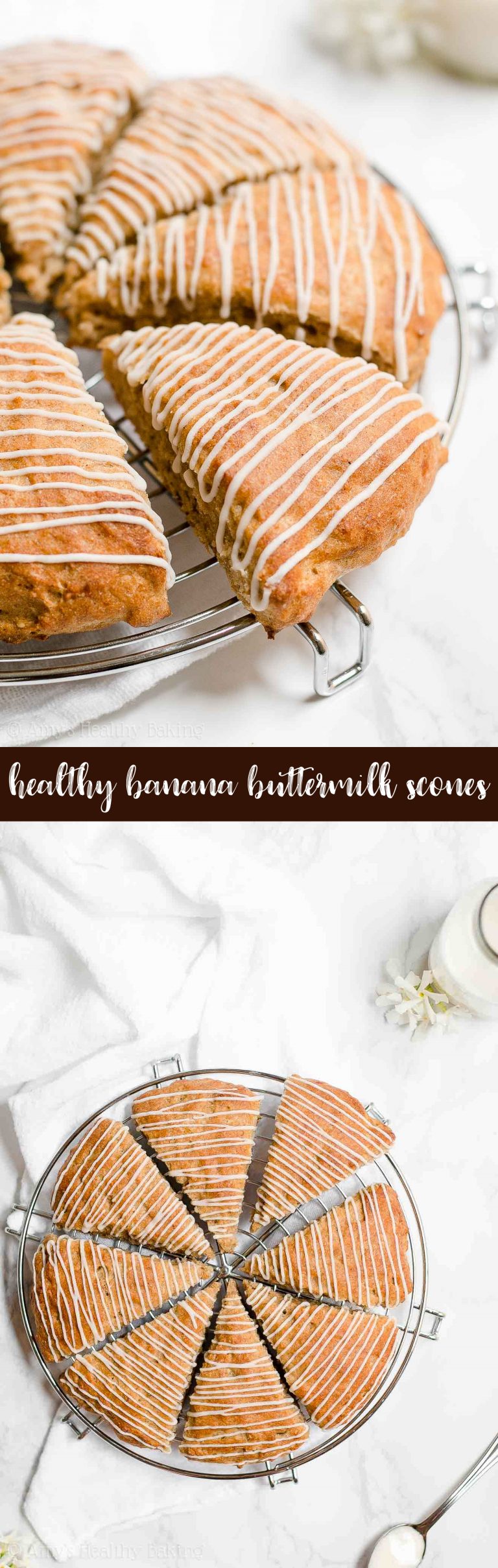 Healthy Banana Buttermilk Scones Amy's Healthy Baking