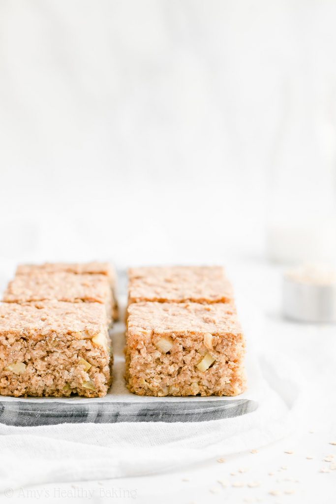 Healthy Cinnamon Apple Oatmeal Snack Cake Amy's Healthy Baking
