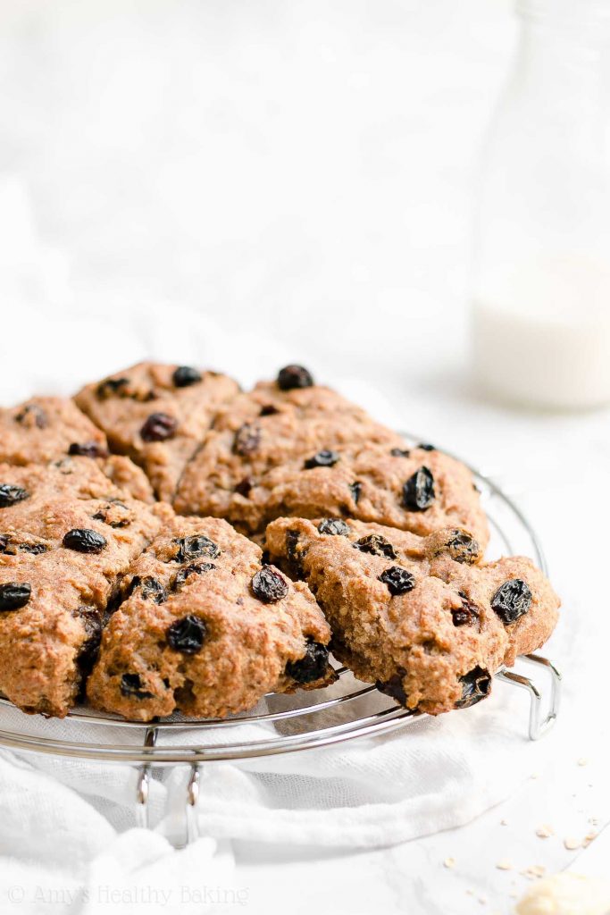 Healthy Oatmeal Raisin Scones Amy's Healthy Baking