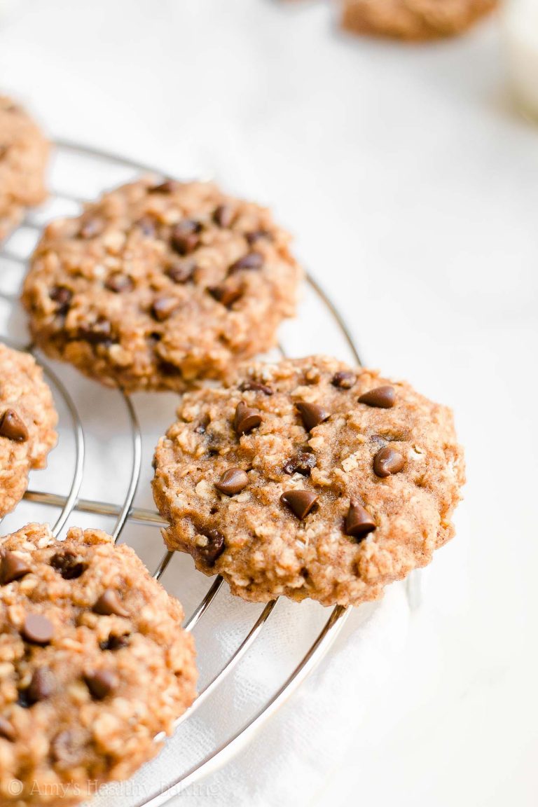 Healthy Chocolate Chip Almond Butter Oatmeal Breakfast Cookies Amy's