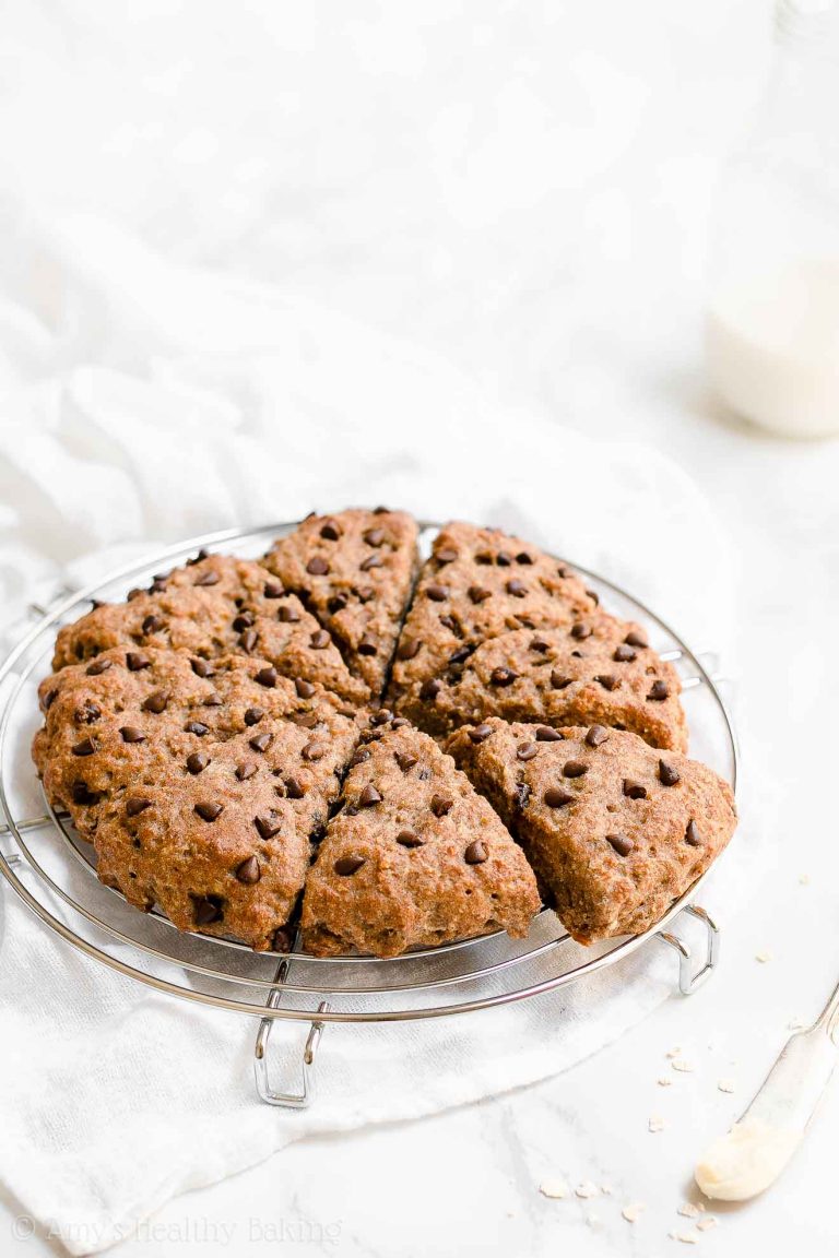 Healthy Oatmeal Chocolate Chip Scones Amy's Healthy Baking