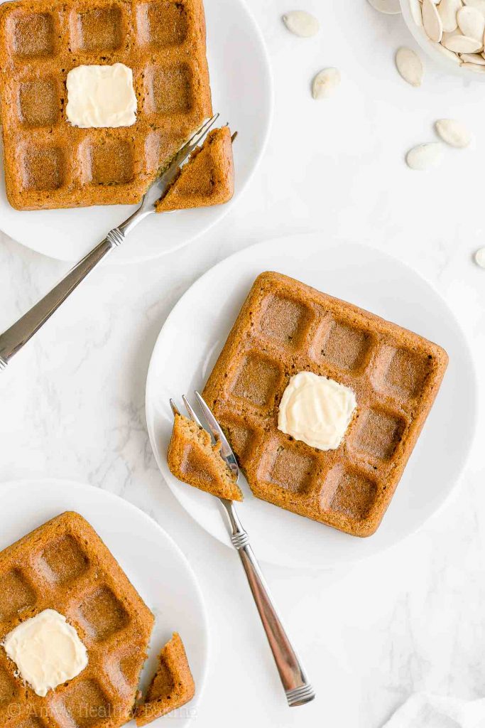 Healthy Pumpkin Waffles | Amy's Healthy Baking